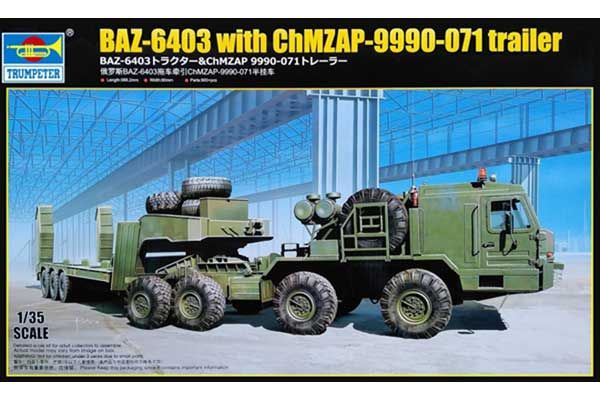 БАЗ-6403 с прицепом ЧМЗАП-9990-071 (Trumpeter 01086) 1/35