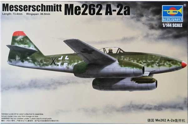 Trumpeter 1/144 Messerschmitt Me262 A-2a Plastic Model Kit (01318) – NEW