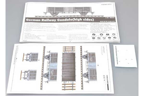 Немецкий железнодорожный полувагон (TRUMPETER 01517) 1/35