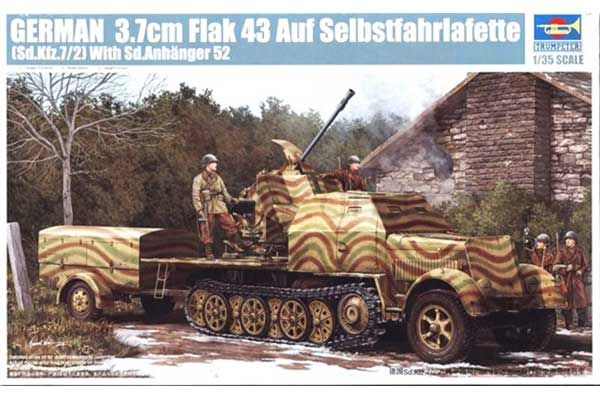 3.7cm Flak 43 auf Selbstfahrlafette (Sd.Kfz.7/2) (Trumpeter 01527) 1/35