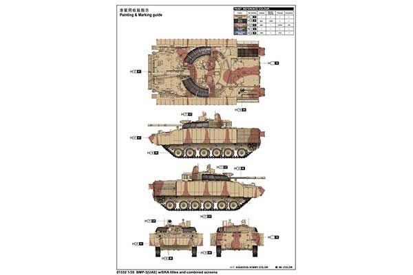 БМП-3 (ОАЕ) з захисними екранами Ера (Trumpeter 01532) 1/35
