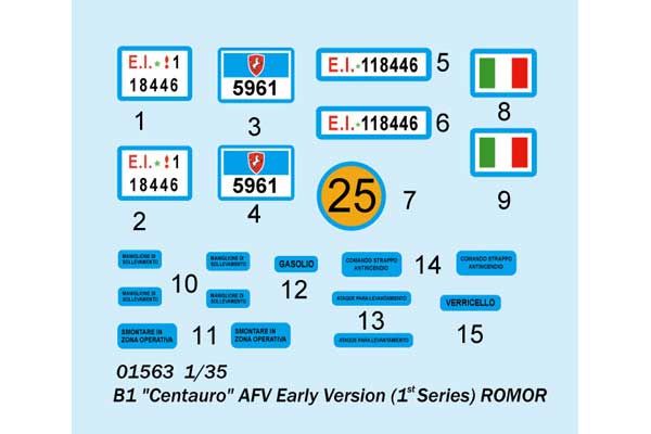 B1“Centauro”AFV ранньої версії (1-ї серії) ROMOR (Trumpeter 01563) 1/35