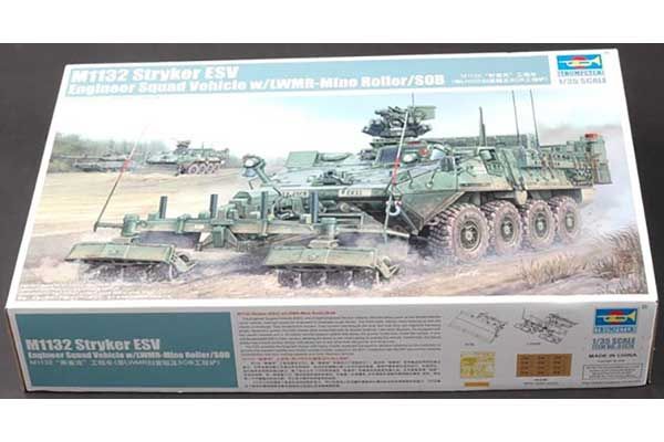 M1132 Stryker Engineer Squad Vehicle w/LWMR-Mine Roller/SOB (Trumpeter 01574) 1/35