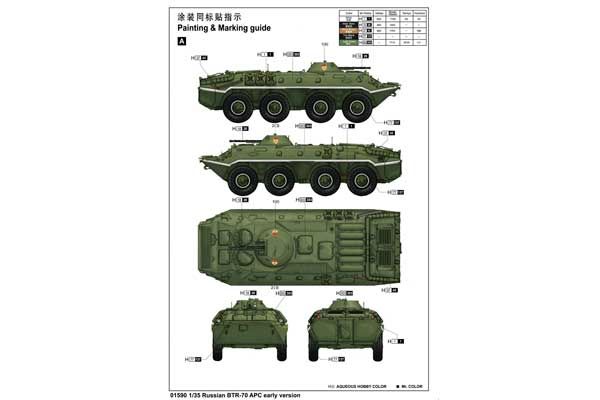 БТР-70 ранній (TRUMPETER 01590) 1/35