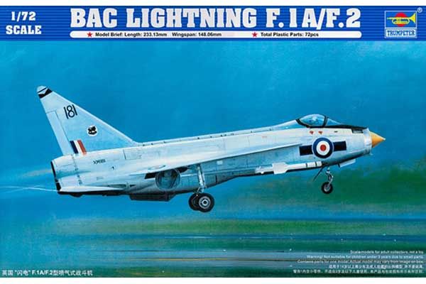 English Electric (BAC) Lightning F.1A/F.2 (Trumpeter 01634) 1/72 English Electric (BAC) Lightning F.1A/F.2 (Trumpeter 01634) 1/72