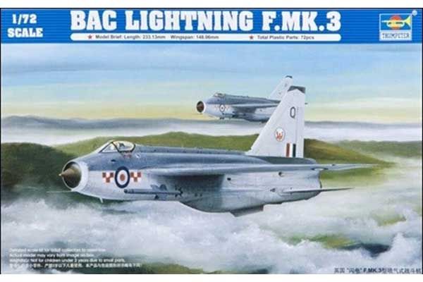 English Electric (BAC) Lightning F.MK3 (Trumpeter 01635) 1/72 English Electric (BAC) Lightning F.MK3 (Trumpeter 01635) 1/72