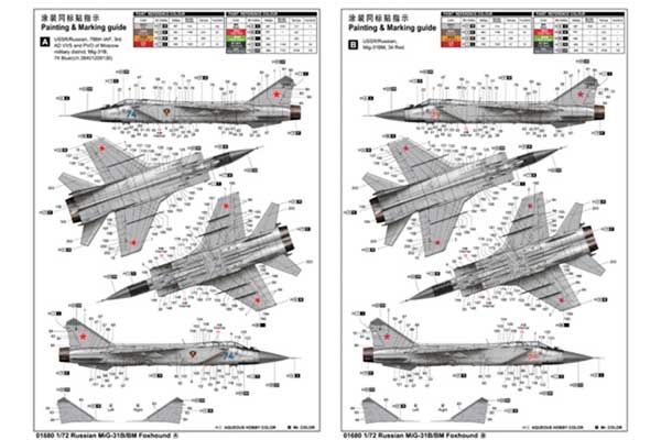 МіГ-31Б Foxhound (TRUMPETER 01680) 1/72