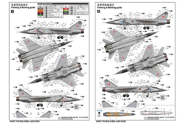 МиГ-31БМ с Х-47М2 (Trumpeter 01697) 1/72