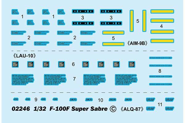 F-100F Super Sabre (Trumpeter 02246) 1/32