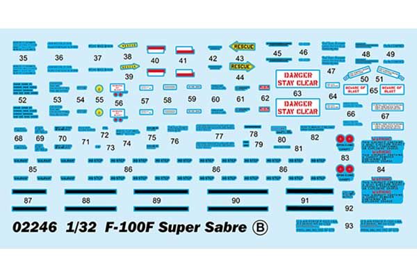 F-100F Super Sabre (Trumpeter 02246) 1/32