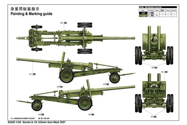 А-19 радянська 122-мм гармата мод. 1931/1937 (Trumpeter 02325) 1/35