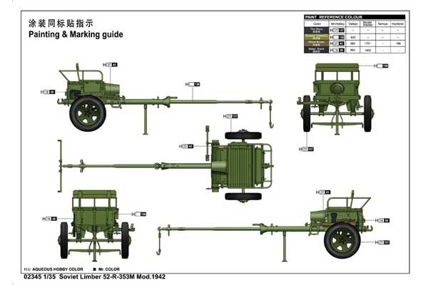 Радянський артилерійський передок 52-Р-353М мод. 1942 (Trumpeter 02345) 1/35