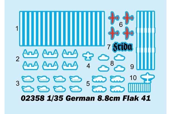 8.8cm Flak 41 (Trumpeter 02358) 1/35