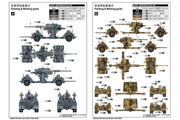 8.8cm Flak 36/37 (Trumpeter 02359) 1/35