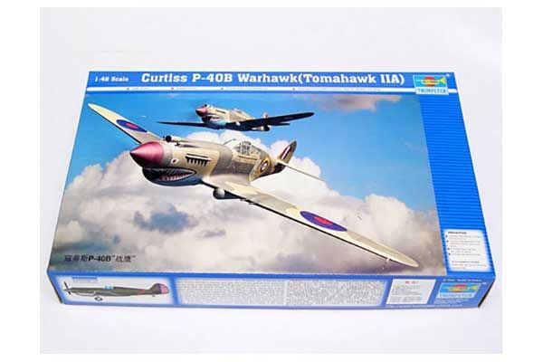 Curtiss P-40B Warhawk (Tomahawk MK IIA) (Trumpeter 02807) 1/48