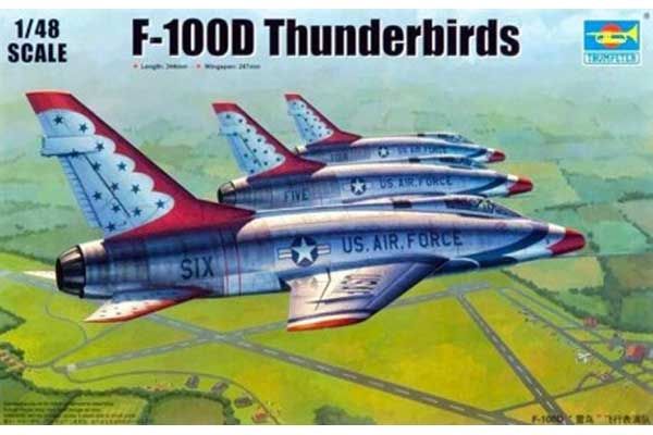F-100D in Thunderbirds livery (Trumpeter 02822) 1/48 F-100D in Thunderbirds livery (Trumpeter 02822) 1/48
