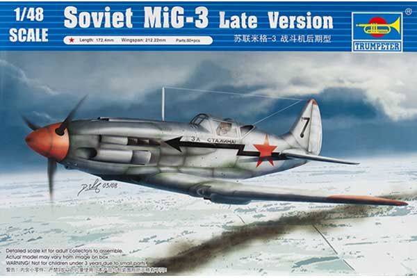 МиГ-3 поздней версии (Trumpeter 02831) 1/48