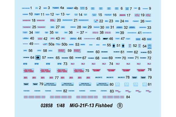 МіГ-21Ф-13 Fishbed (Trumpeter 02858) 1/48