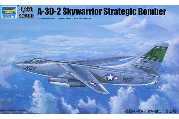 A-3D-2 Skywarrior стратегический бомбардировщик (Trumpeter 02868) 1/48 A-3D-2 Skywarrior стратегический бомбардировщик (Trumpeter 02868) 1/48