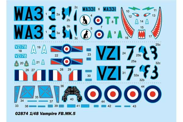 Vampire FB.MK.5 (Trumpeter 02874) 1/48