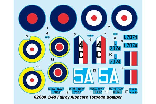 Fairey Albacore торпедоносец-бомбардировщик (Trumpeter 02880) 1/48