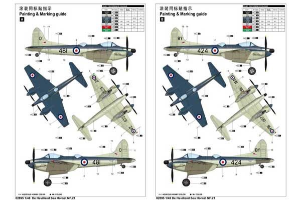 De Havilland Sea Hornet NF.21 (Trumpeter 02895) 1/48