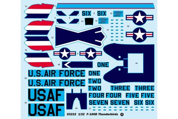 F-100D Thunderbirds (Trumpeter 03222) 1/32