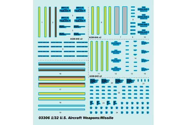 Ракеты - авиационное вооружение США (Trumpeter 03306) 1/32