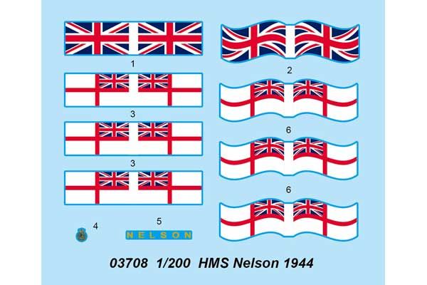 HMS Nelson 1944 (Trumpeter 03708) 1/200