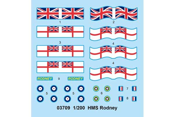 HMS Rodney (Trumpeter 03709) 1/200