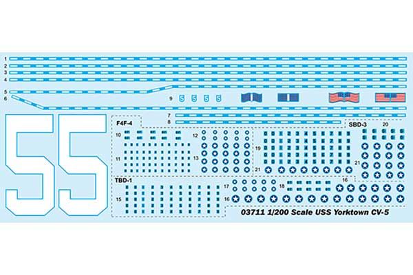USS Yorktown CV-5 (Trumpeter 03711) 1/200