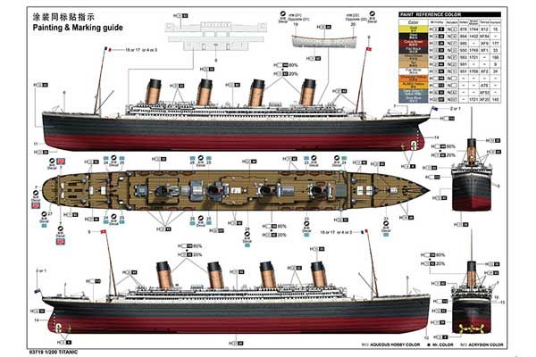 Titanic с LED-подсветкой (Trumpeter 03719) 1/200