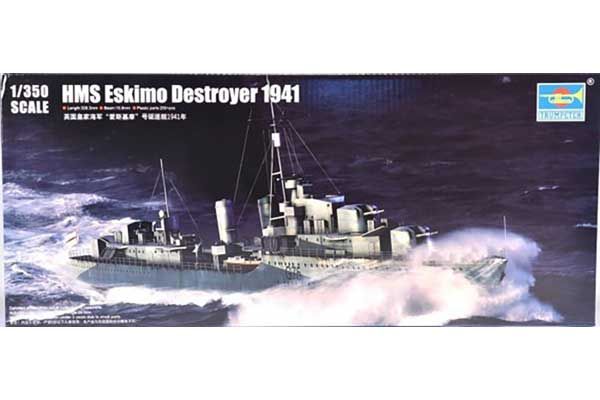 Есмінець HMS Eskimo в 1941 (Trumpeter 05331) 1/350 Есмінець HMS Eskimo в 1941 (Trumpeter 05331) 1/350