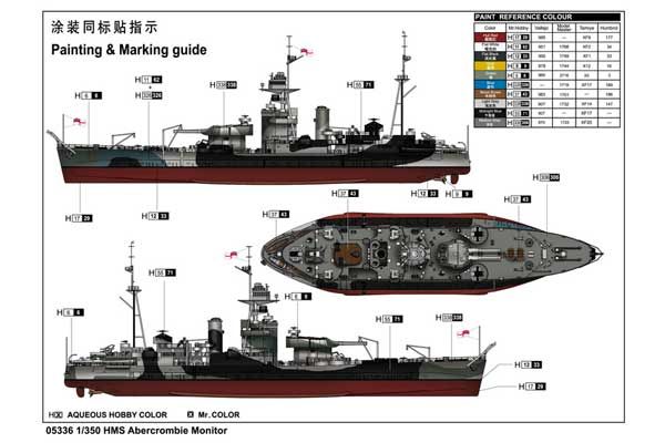 HMS Abercrombie Monitor (Trumpeter 05336) 1/350