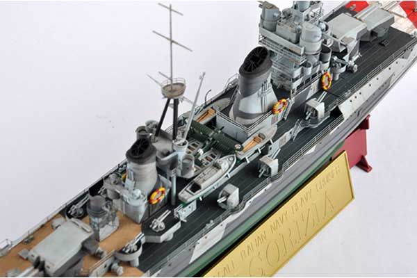 Итальянский тяжелый крейсер Gorizia (Trumpeter 05349) 1/350
