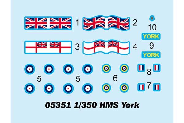 HMS York (Trumpeter 05351) 1/350