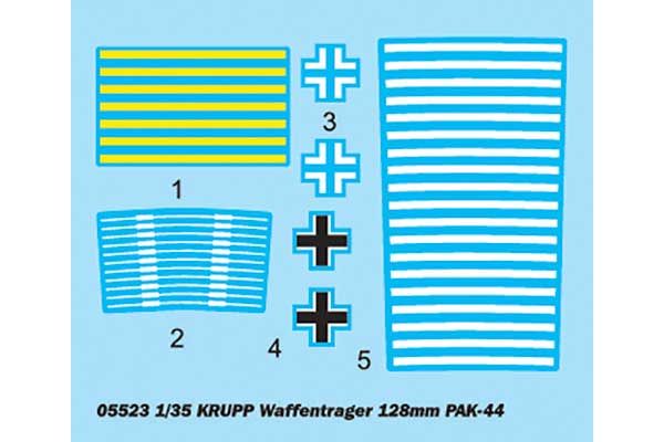 12.8cm PAK 44 Waffentrager Krupp 1 (TRUMPETER 05523) 1/35