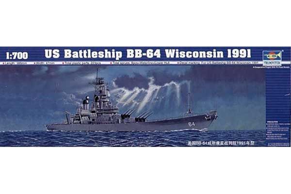 US Battleship BB-64 Wisconsin 1991 (Trumpeter 05706) 1/700 US Battleship BB-64 Wisconsin 1991 (Trumpeter 05706) 1/700