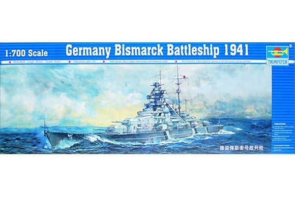 Німецький лінкор Bismarck 1941 (Trumpeter 05711) 1/700 Німецький лінкор Bismarck 1941 (Trumpeter 05711) 1/700