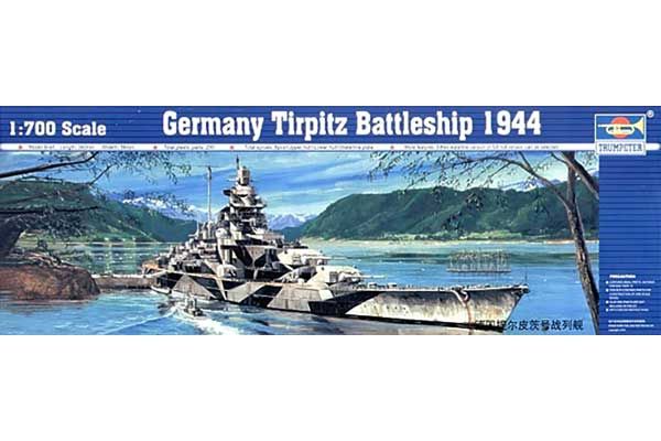 Немецкий линкор Tirpitz 1944 (Trumpeter 05712) 1/700