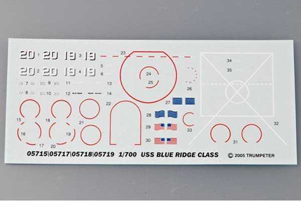USS BLUE RIDGE LCC-19 1997 (Trumpeter 05715) 1/700