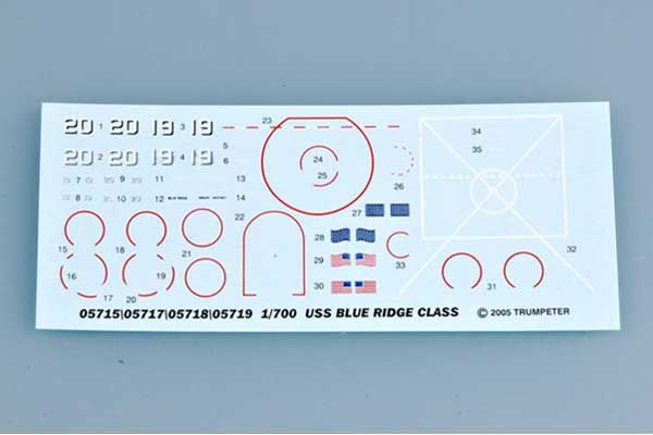USS MOUNT WHITNEY LCC-20 1997 (Trumpeter 05719) 1/700