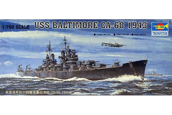 USS BALTIMORE CA-68 1943 (Trumpeter 05724) 1/700 USS BALTIMORE CA-68 1943 (Trumpeter 05724) 1/700