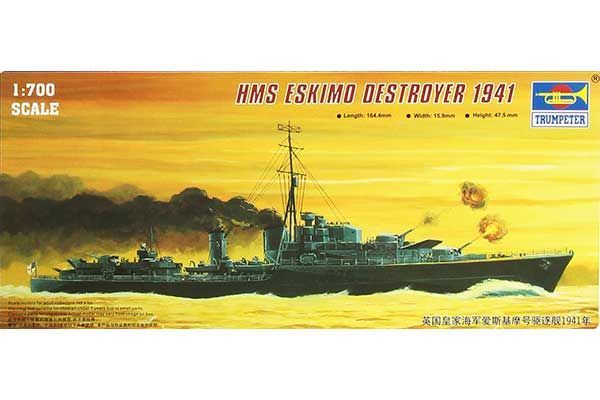 HMS Eskimo 1941 (Trumpeter 05757) 1/700 HMS Eskimo 1941 (Trumpeter 05757) 1/700
