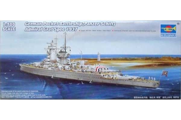 Важкий крейсер (Panzer Schiff) Admiral Graf Spee 1937 (Trumpeter 05773) 1/700