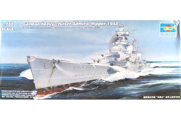 Німецький крейсер Admiral Hipper 1940 (Trumpeter 05775) 1/700