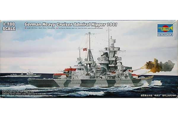 Німецький крейсер Admiral Hipper 1941 (Trumpeter 05776) 1/700
