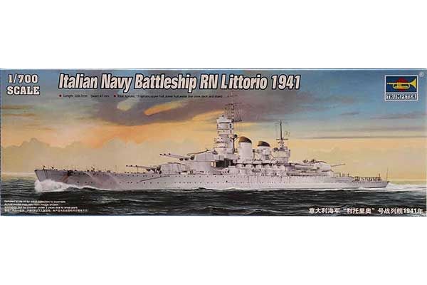 Італійський лінкор RN Littorio 1941 (Trumpeter 05778) 1/700