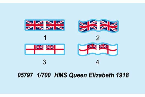 HMS Queen Elizabeth 1918 (Trumpeter 05797) 1/700