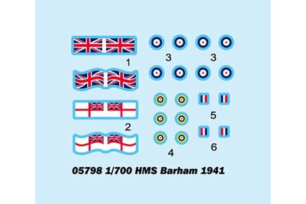 HMS Barham 1941 (Trumpeter 05798) 1/700